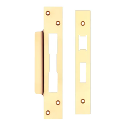 Zoo Hardware Spare Acc Pk for UK Sash Locks - *BLANK* - contains Forend, Strike and Fixing Screws - Brass
