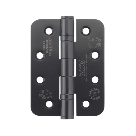 Zoo Hardware Grade 13 Ball Bearing Hinge - SS201 - Radius - CF849 - Black