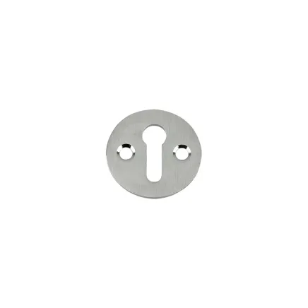 Zoo Hardware Std. Key Profile Victorian Escutcheon 32mm dia. - Satin Chrome