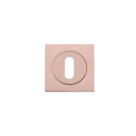 Zoo Hardware Square standard profile escutcheon - Tuscan Rose Gold