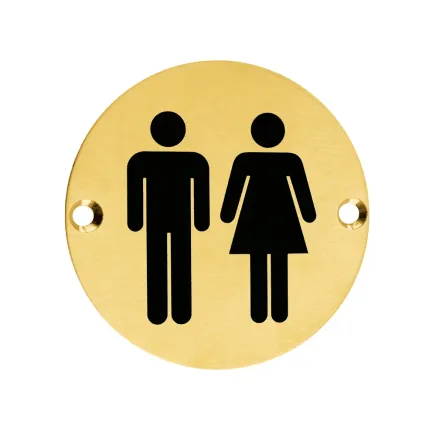 Zoo Hardware Sex Symbol - Unisex - 76mm dia - PVD Satin Brass