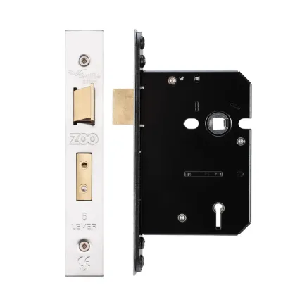 Zoo Hardware 5 Lever Sash Lock - Satin Stainless