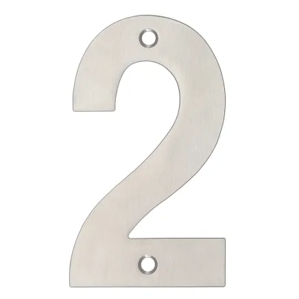 Zoo Hardware Numerals - Satin Stainless
