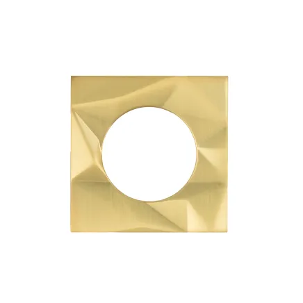 Zoo Hardware Spare Frattura Lever Square Rose Pack - Satin Brass