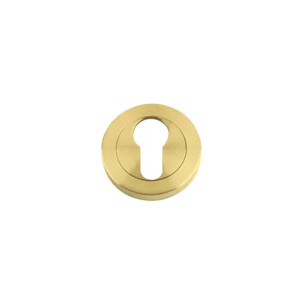 Zoo Hardware Euro profile escutcheon - Favo Satin Brass