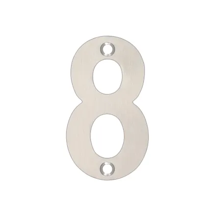 Zoo Hardware Numerals - Polished Stainless