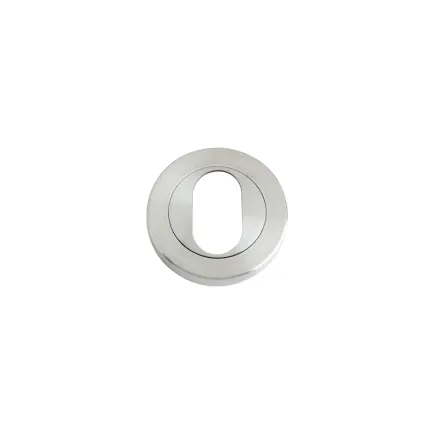Zoo Hardware Oval Profile Escutcheon - 50mm Dia - Stainless Steel