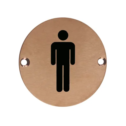 Zoo Hardware Sex Symbol - Male - 76mm dia - PVD Bronze