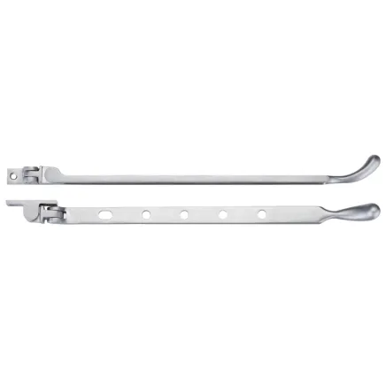 Zoo Hardware Bulb End Casement Stay - Satin Chrome