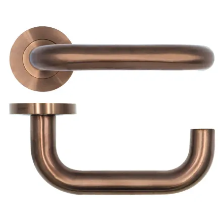 Zoo Hardware Maggiore Lever on Round Rose - Bronze