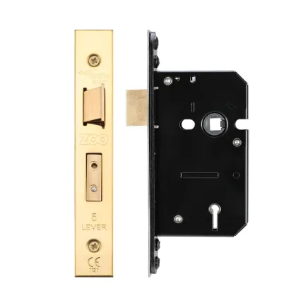 Zoo Hardware 5 Lever Sash Lock - 64mm C/W PVD Forend and Strike