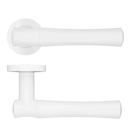 Zoo Hardware Aldo Lever On Round Rose - White