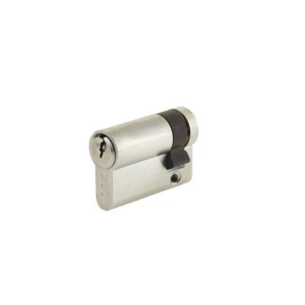 Euro Profile Single Cylinders Keyed Alike 45mm Satin Chrome - By Frelan Hardware - JL-45EPSSC-KA