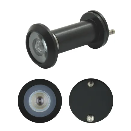 Zoo Hardware Door Viewer with Glass Lens - Matt Black