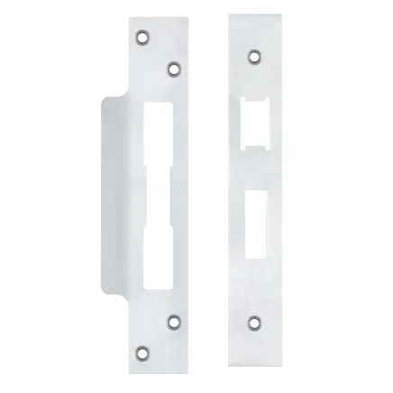 Zoo Hardware Spare Acc Pk for UK Sash Locks - *BLANK* - contains Forend, Strike and Fixing Screws - Satin