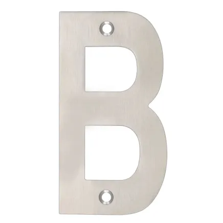 Zoo Hardware Letter - B - 102mm - Satin Stainless