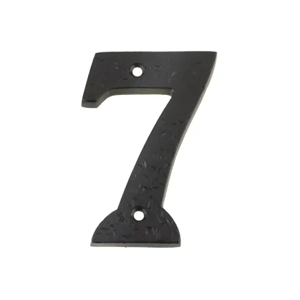 Zoo Hardware Numeral - No. 7 - 4" - Black