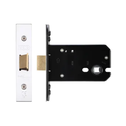 Zoo Hardware Flat latch - 102mm C/W PVD Forend and Strike - Satin Stainless