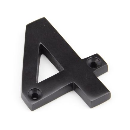 Aged Bronze Numeral 4