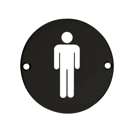 Zoo Hardware Sex Symbol - Male - 76mm dia - Black