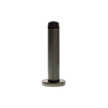 Atlantic Premium Wall Mounted Door Stop on Concealed Fix Rose - Distressed Silver
