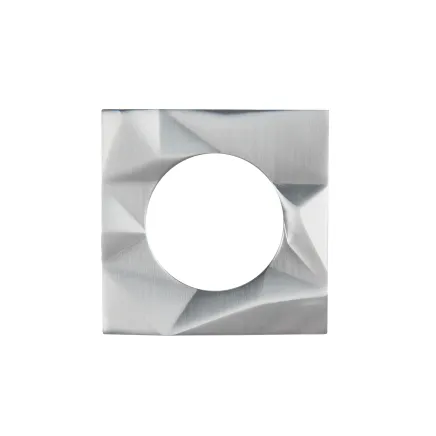 Zoo Hardware Spare Frattura Lever Square Rose Pack - Satin Chrome