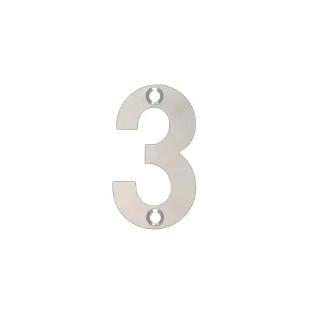 Zoo Hardware Numerals - 50mm - Polished Stainless