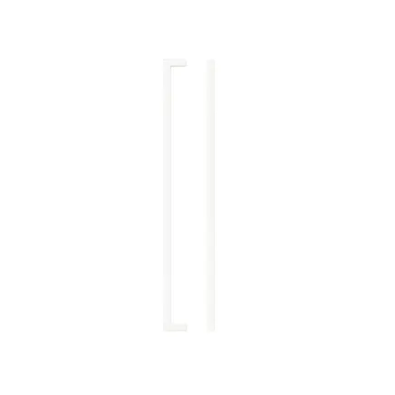 Zoo Hardware Square Block Cabinet handle 320mm CTC Matt White Finish