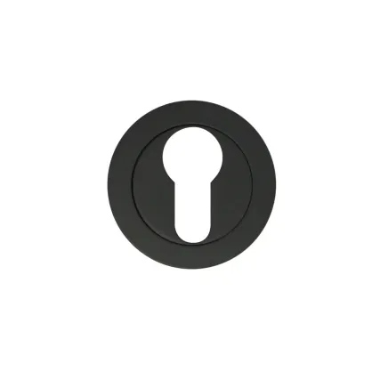 Zoo Hardware Escutcheon euro profile - Matt Black