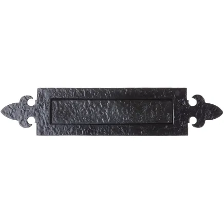 Zoo Hardware Fleur de Lys Letter Plate - Black