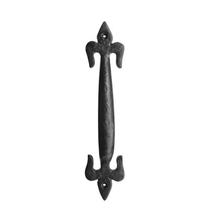 Fleur De Lys Pull Handles 170mm Black - By Frelan Hardware - JAB28