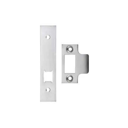 Zoo Hardware Spare Acc Pk for UK Horizontal Locks - *BLANK* - Contains Forend, Strike and Fixing Screws (Latch Version) - Satin