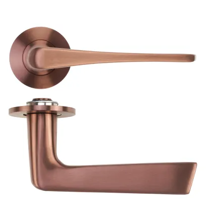 Zoo Hardware Como Lever on 4mm Round Slim Sprung Rose - PVD Bronze