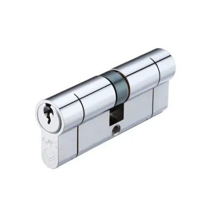 Zoo Hardware V5 80mm Euro Double Cylinder Cylinder Keyed to Differ - Chrome