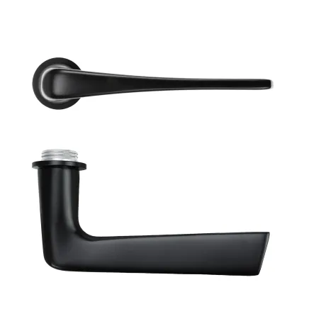 Zoo Hardware Como Lever on 32mm Round Mini Rose - PVD Black