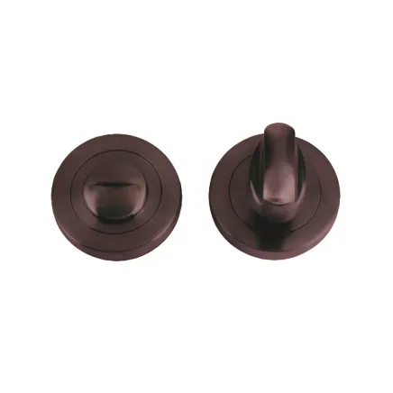 Zoo Hardware Turn & release on round rose - Etna Bronze