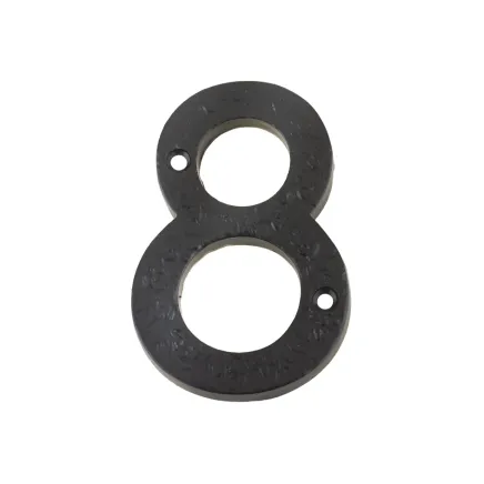 Zoo Hardware Numeral - No. 8 - 4" - Black