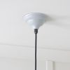 Hammered Nickel Hockley Pendant in Birch