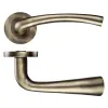 Zoo Hardware Assisi lever on round rose - Florentine Bronze