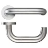 Zoo Hardware 22mm Return to Door Lever - Screw On Rose - Stainless Steel