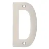 Zoo Hardware Letter - D - 75mm - Satin Stainless
