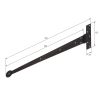 Penny End Hinge (18") - Forged Steel