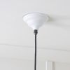 Hammered Nickel Hockley Pendant in Flock