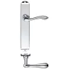 Zoo Hardware Arundel Lever Latch Furniture - Long Plate - Polished Chrome