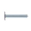 Jedo Concealed Door Closer with Rectangular Plate 140mm Satin Chrome - By Frelan Hardware - JW900SC