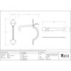 Pewter Gothic Thumblatch - XL