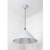 Hammered Nickel Hockley Pendant in Birch