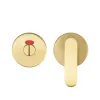 Zoo Hardware Accessible Peanut Turn and Release with Indicator complete with Escutcheons & 5mm Spindle - Grade 201 - PVDSB