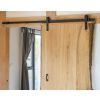 100kg Black Sliding Door Hardware Kit (2m Track)