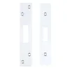 Zoo Hardware Spare Acc Pk for UK Dead Locks - *BLANK* - contains Forend, Strike and Fixing Screws - Chrome